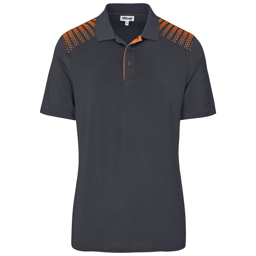 Mens Aerogrid Golf Shirt - ORANGE