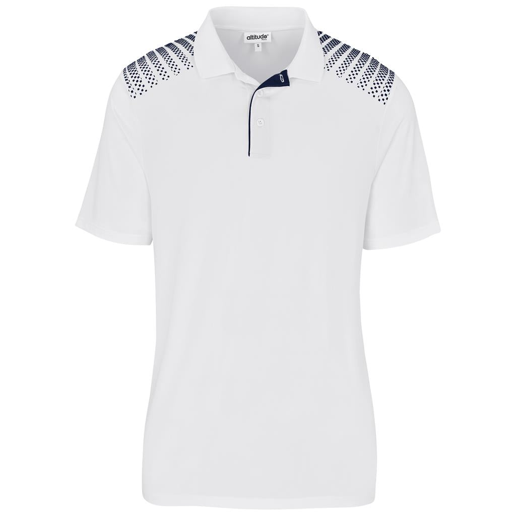 Mens Aerogrid Golf Shirt - WHITE