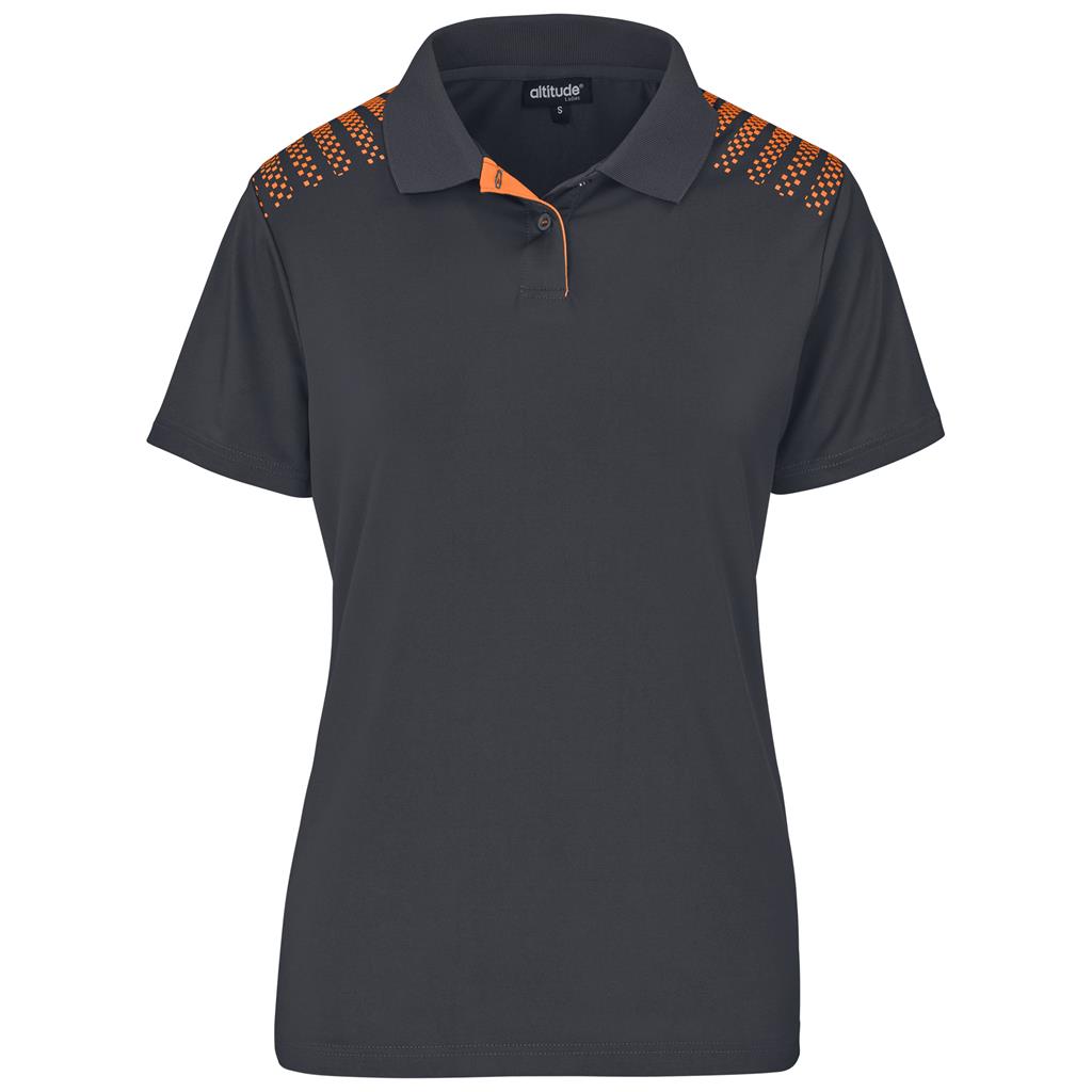 Ladies Aerogrid Golf Shirt - ORANGE