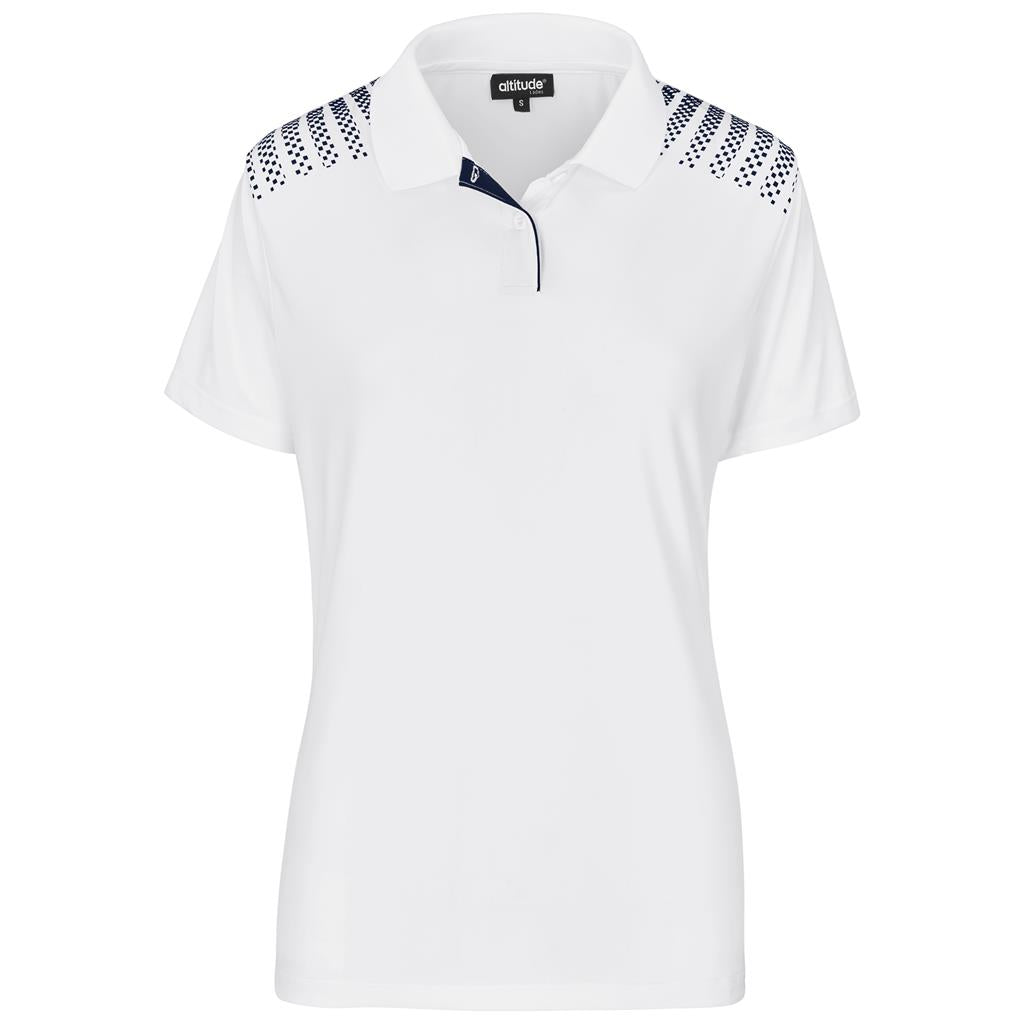 Ladies Aerogrid Golf Shirt - WHITE