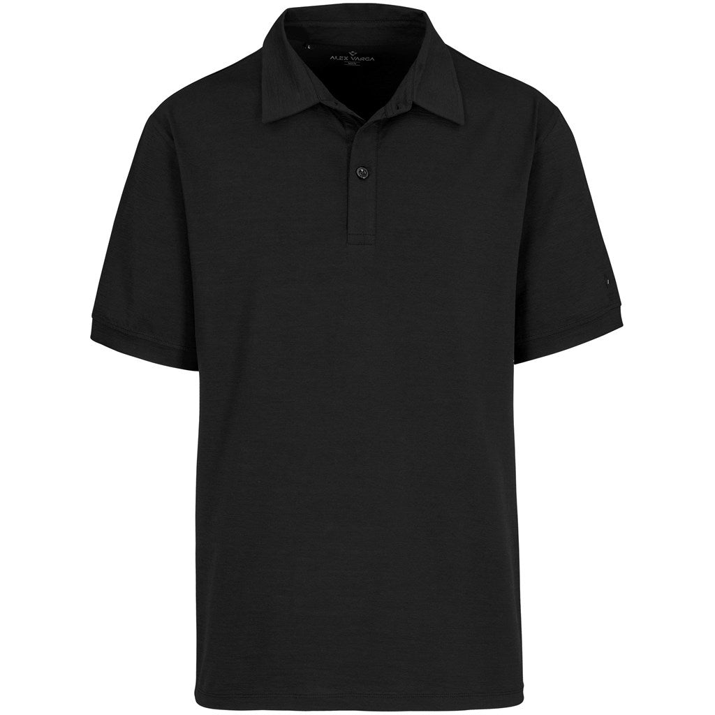 Mens Alex Varga Constantine Golf Shirt - BLACK
