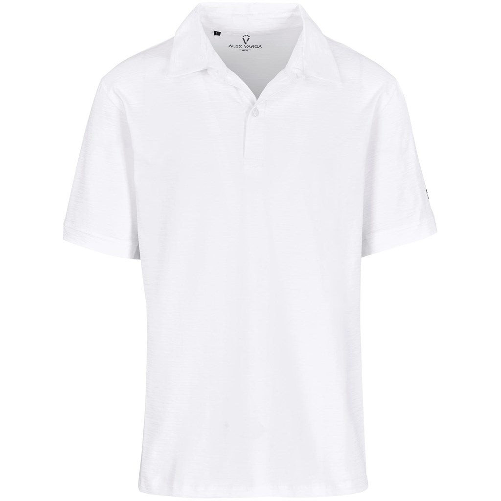 Mens Alex Varga Constantine Golf Shirt - WHITE