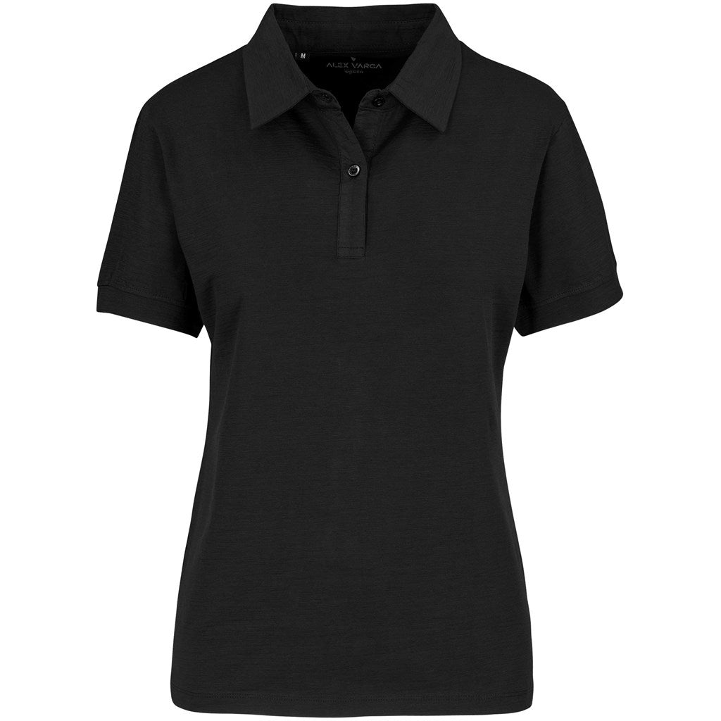 Ladies Alex Varga Constantine Golf Shirt - BLACK
