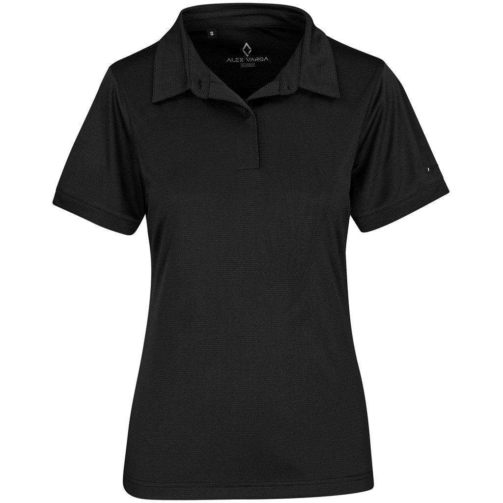 Ladies Alex Varga Callidora Golf Shirt - BLACK
