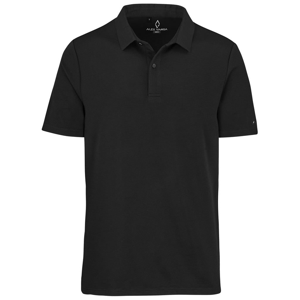 Mens Alex Varga Xenia Golf Shirt - BLACK