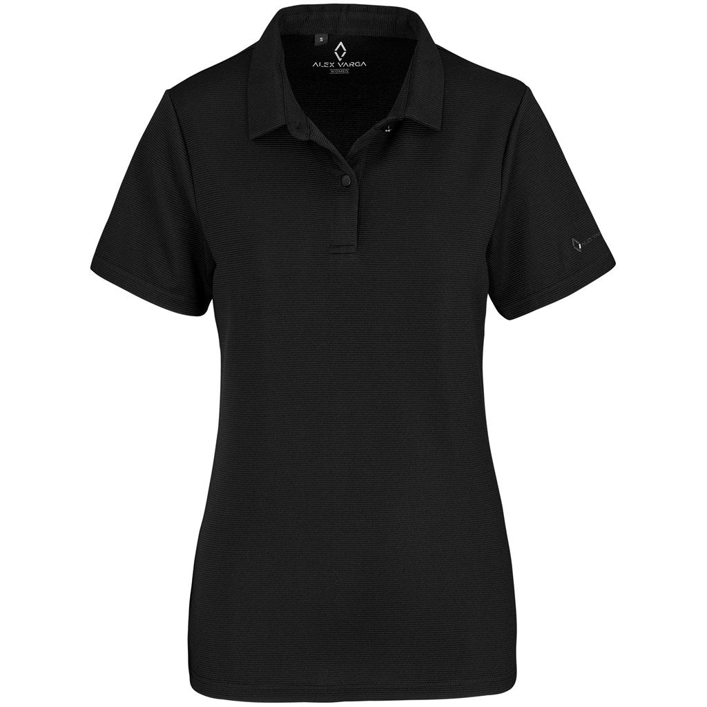 Ladies Alex Varga Xenia Golf Shirt - BLACK