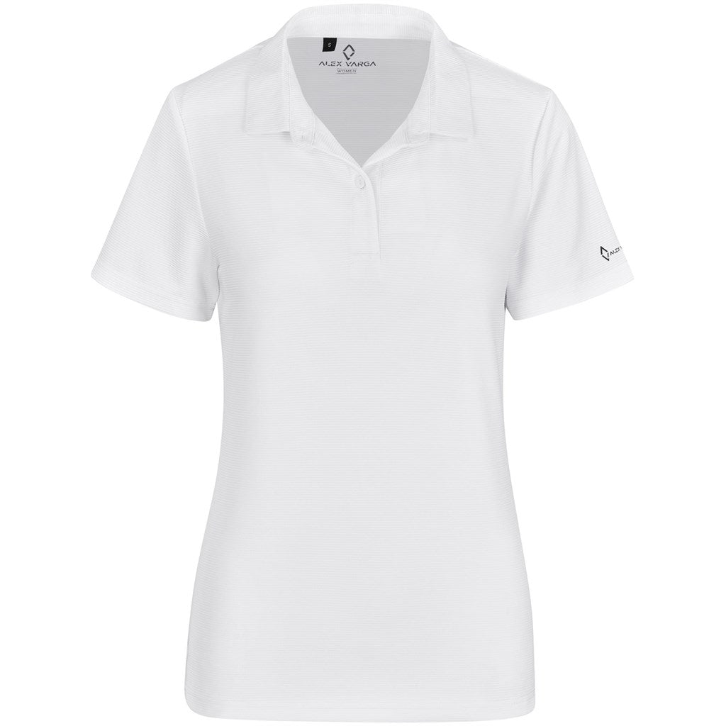 Ladies Alex Varga Xenia Golf Shirt - WHITE