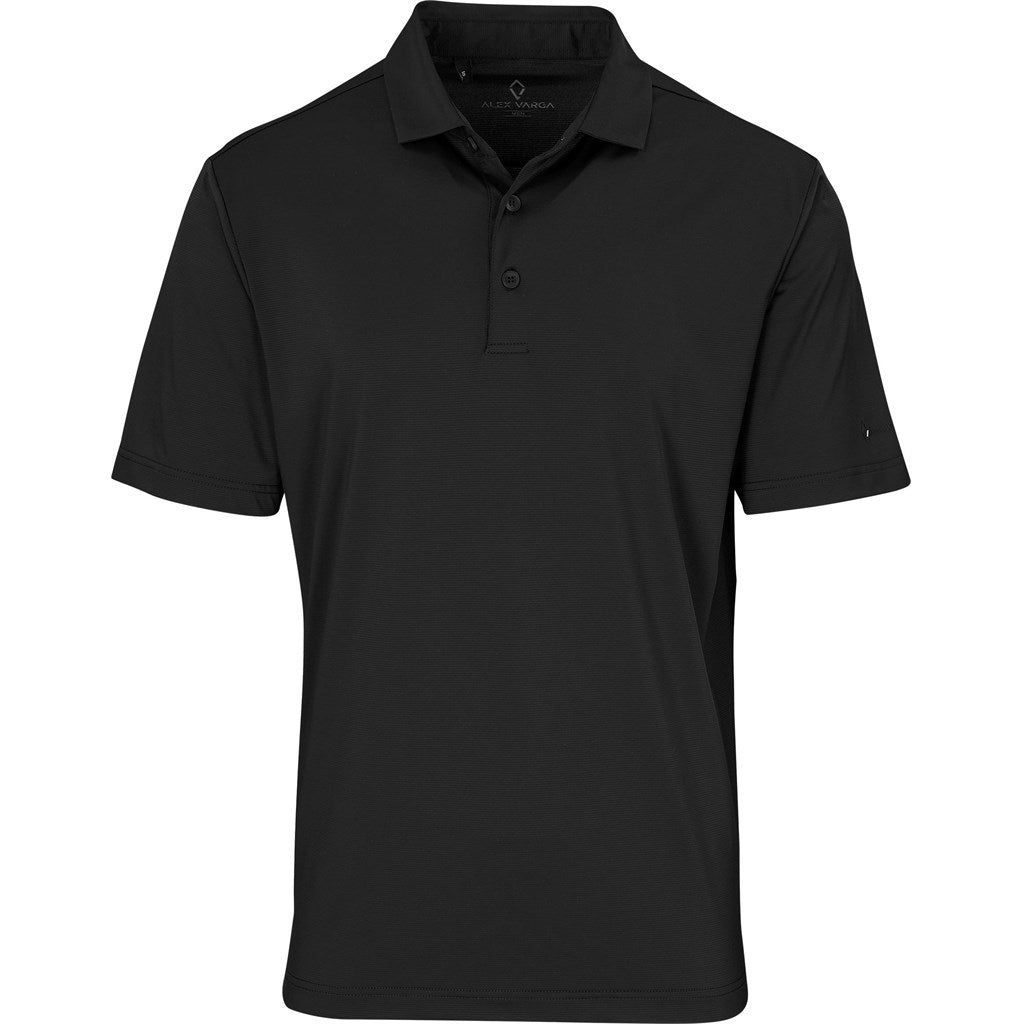 Mens Alex Varga Lucca Golf Shirt - BLACK
