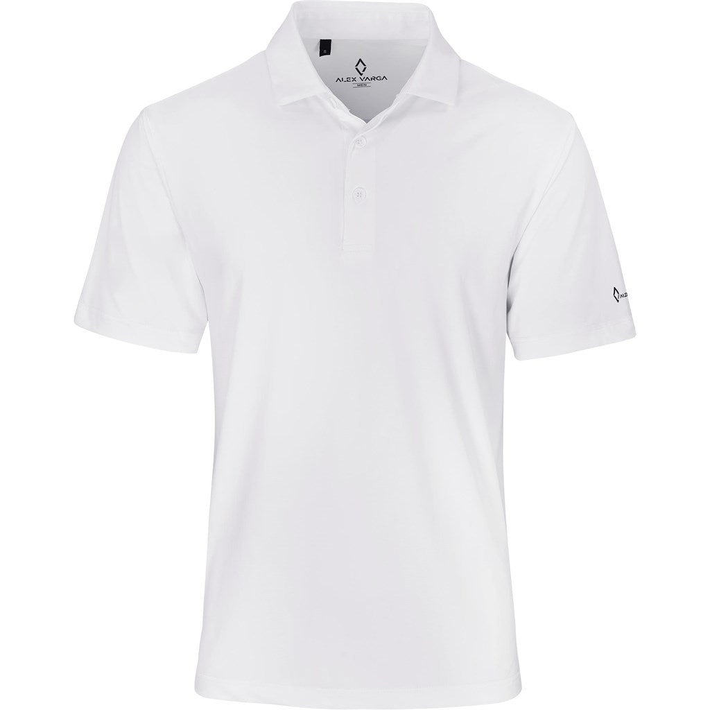 Mens Alex Varga Lucca Golf Shirt - WHITE