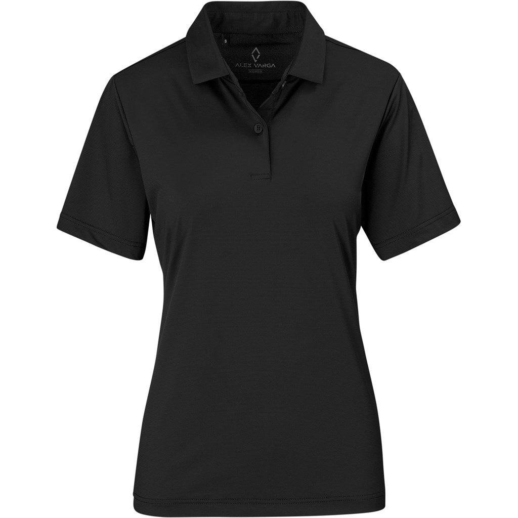 Ladies Alex Varga Lucca Golf Shirt - BLACK