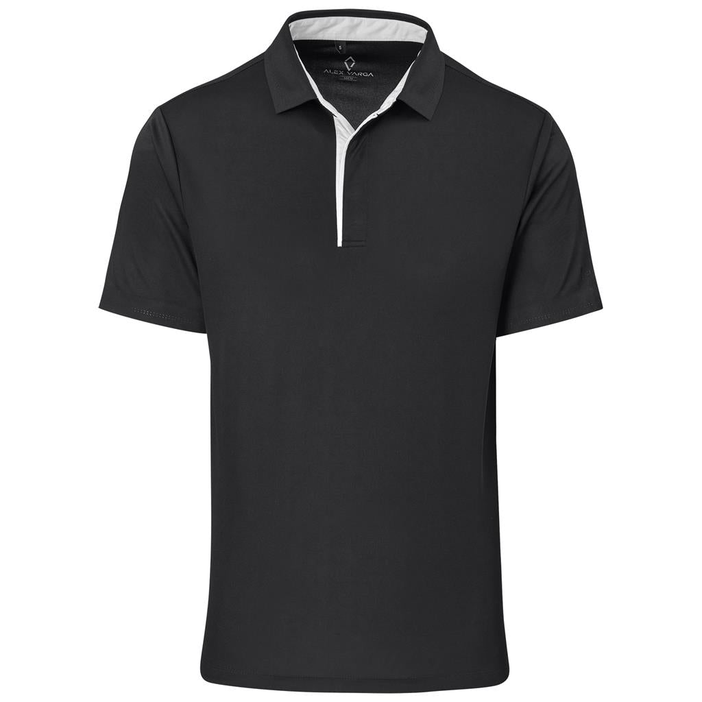 Mens Alex Varga Zenith Golf Shirt - BLACK