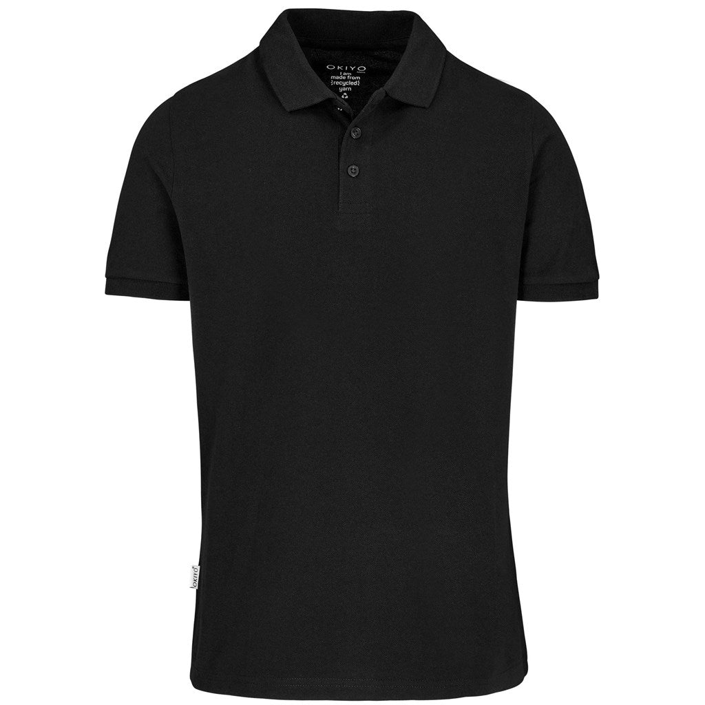 Mens Okiyo Tenyo Eco Golf Shirt - BLACK