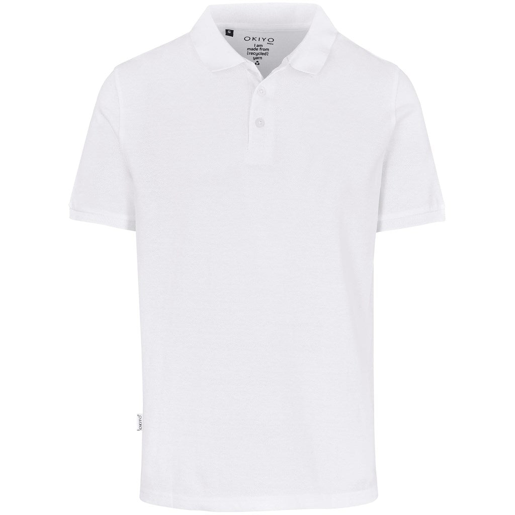 Mens Okiyo Tenyo Eco Golf Shirt - WHITE