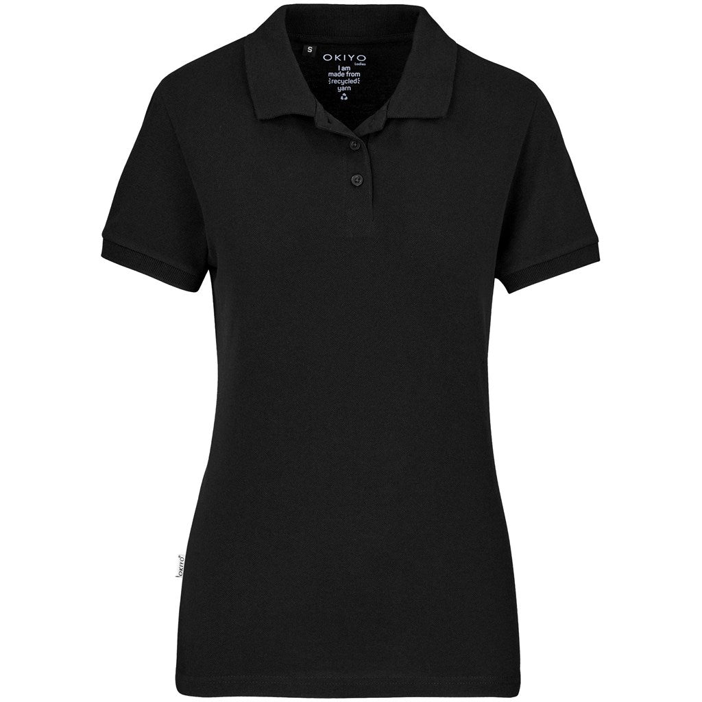 Ladies Okiyo Tenyo Eco Golf Shirt - BLACK