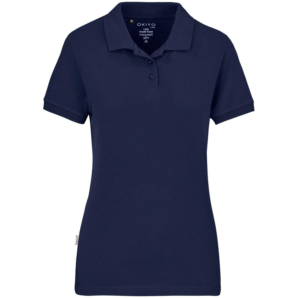 Ladies Okiyo Tenyo Eco Golf Shirt - NAVY