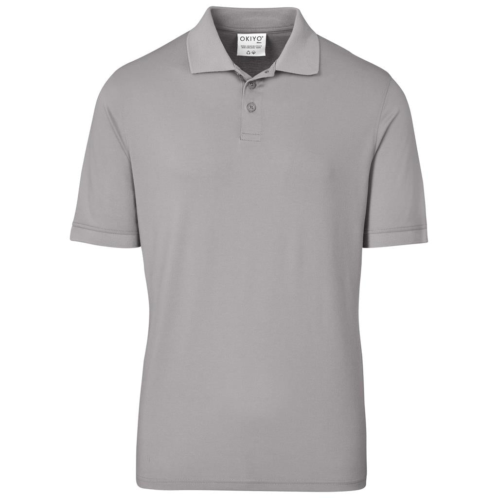Mens Okiyo Shizen Eco Golf Shirt - STONE