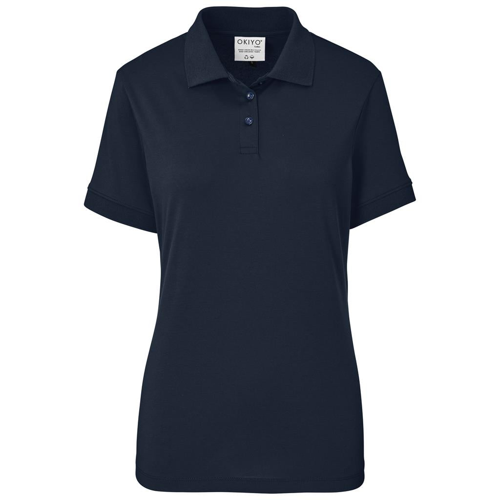 Ladies Okiyo Shizen Eco Golf Shirt - NAVY