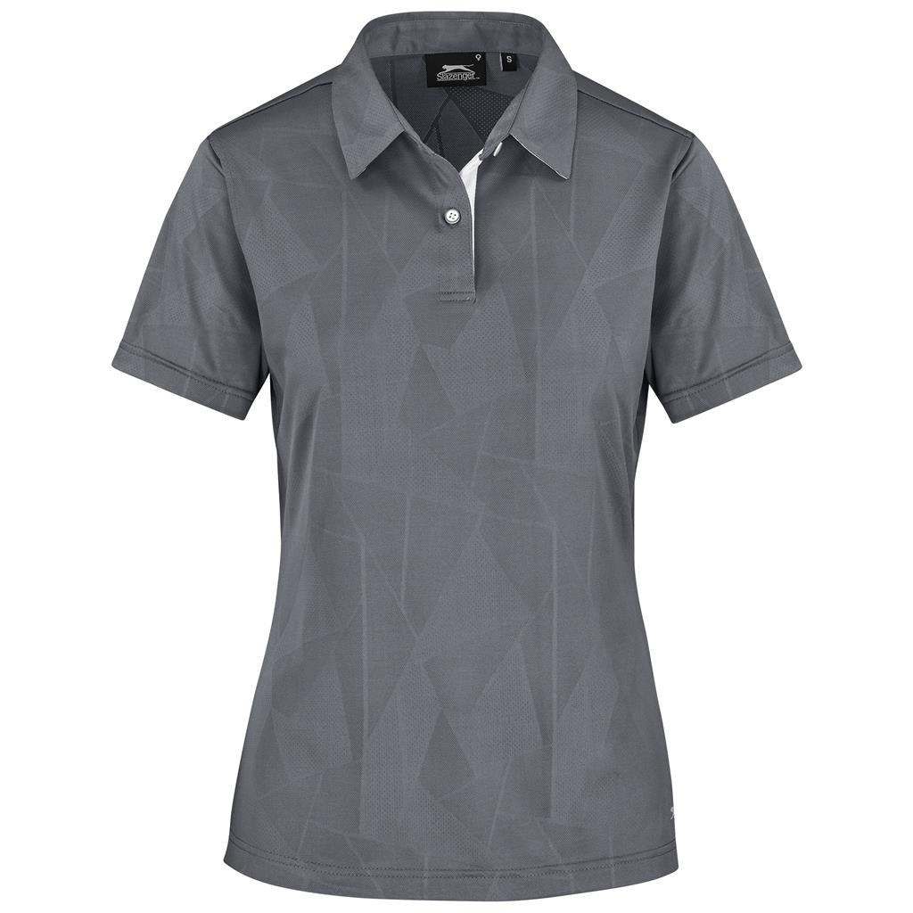 Ladies Motif Golf Shirt - GREY