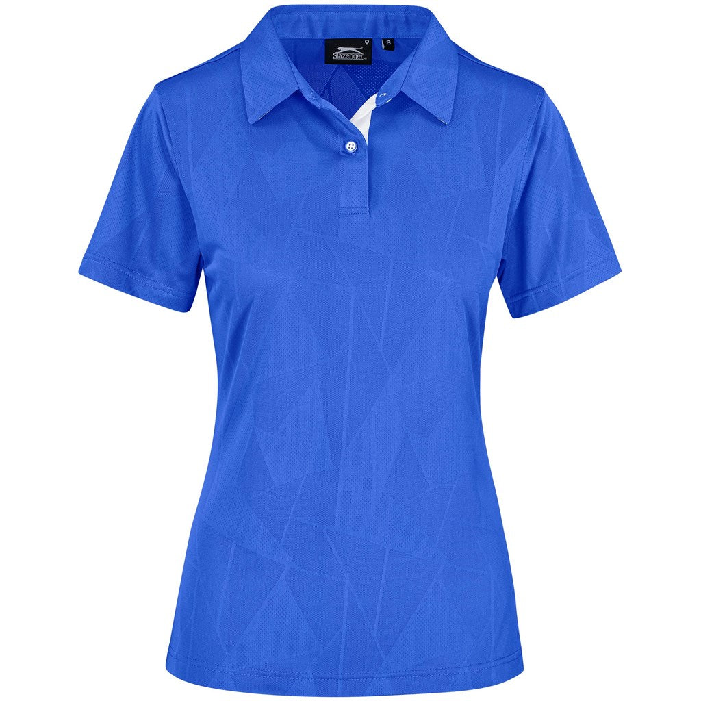 Ladies Motif Golf Shirt - ROYAL BLUE
