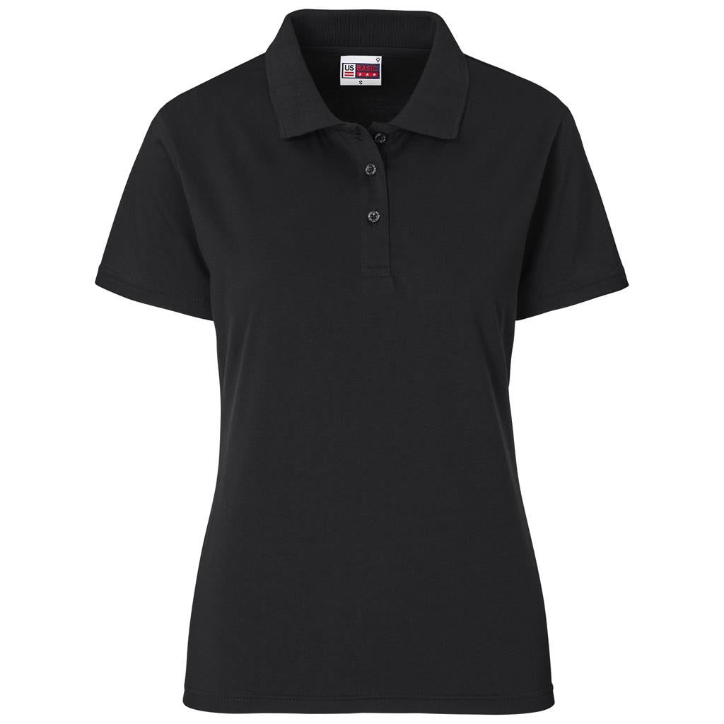 Ladies Prima Stretch Golf Shirt - BLACK