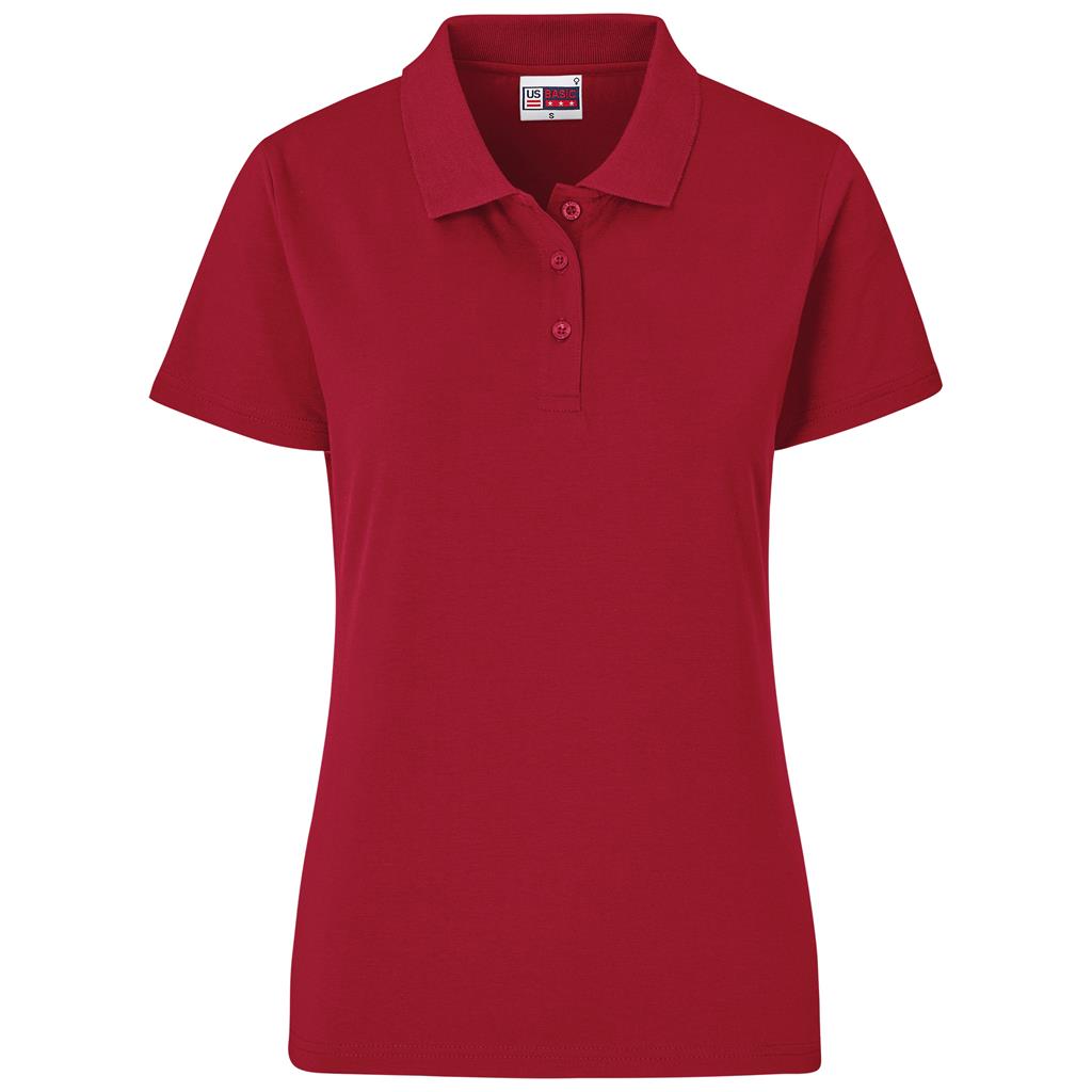 Ladies Prima Stretch Golf Shirt - RED