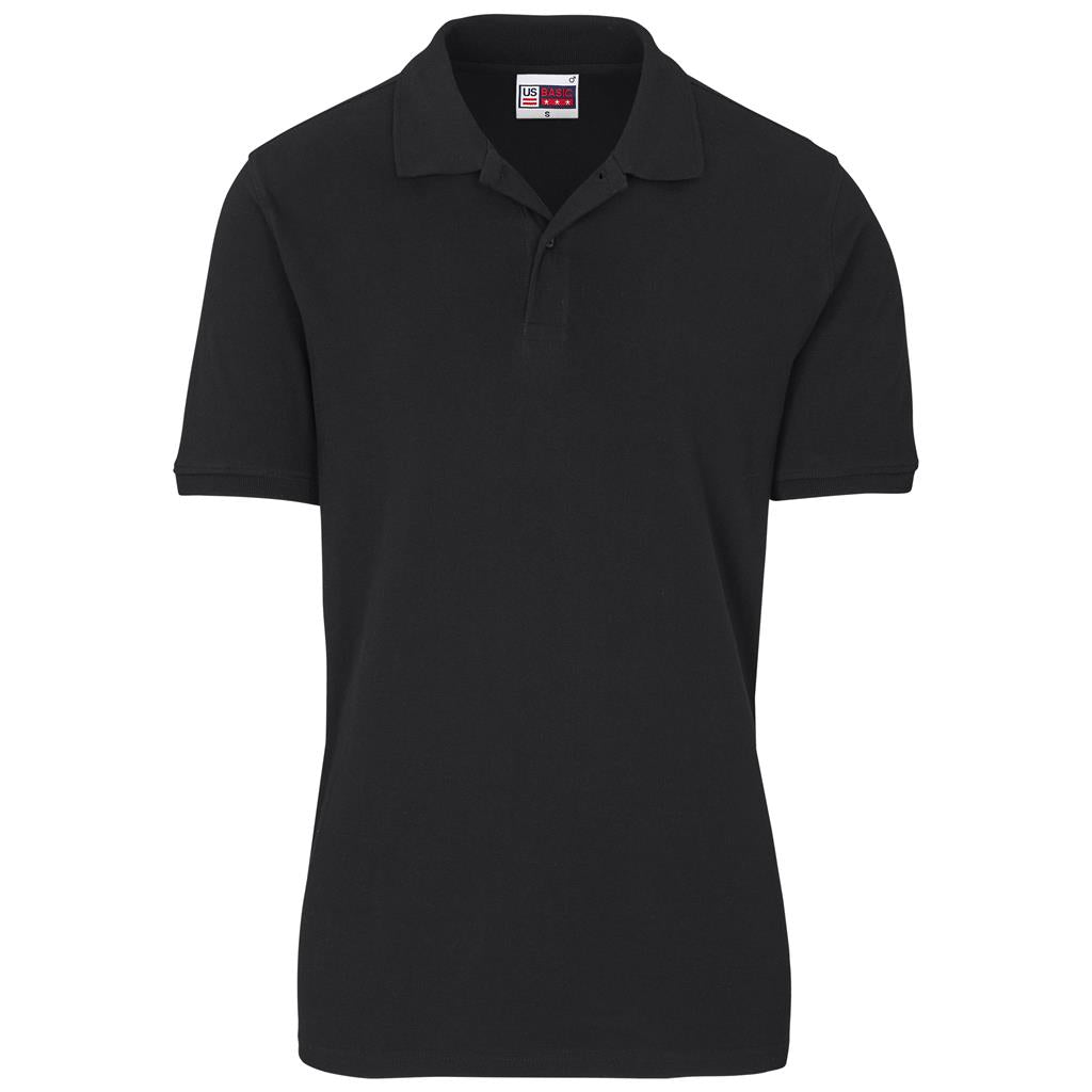 Mens Houston Stretch Golf Shirt - BLACK