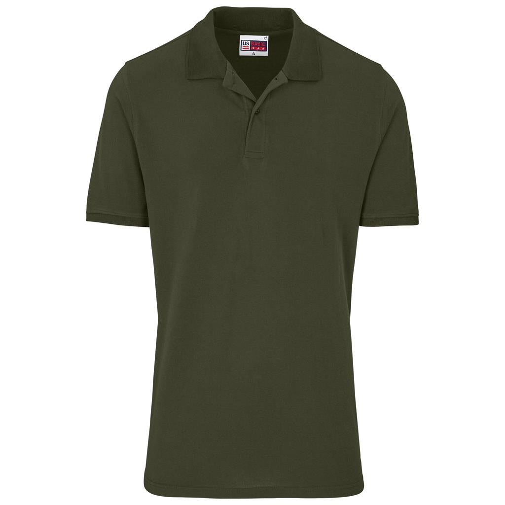 Mens Houston Stretch Golf Shirt - OLIVE