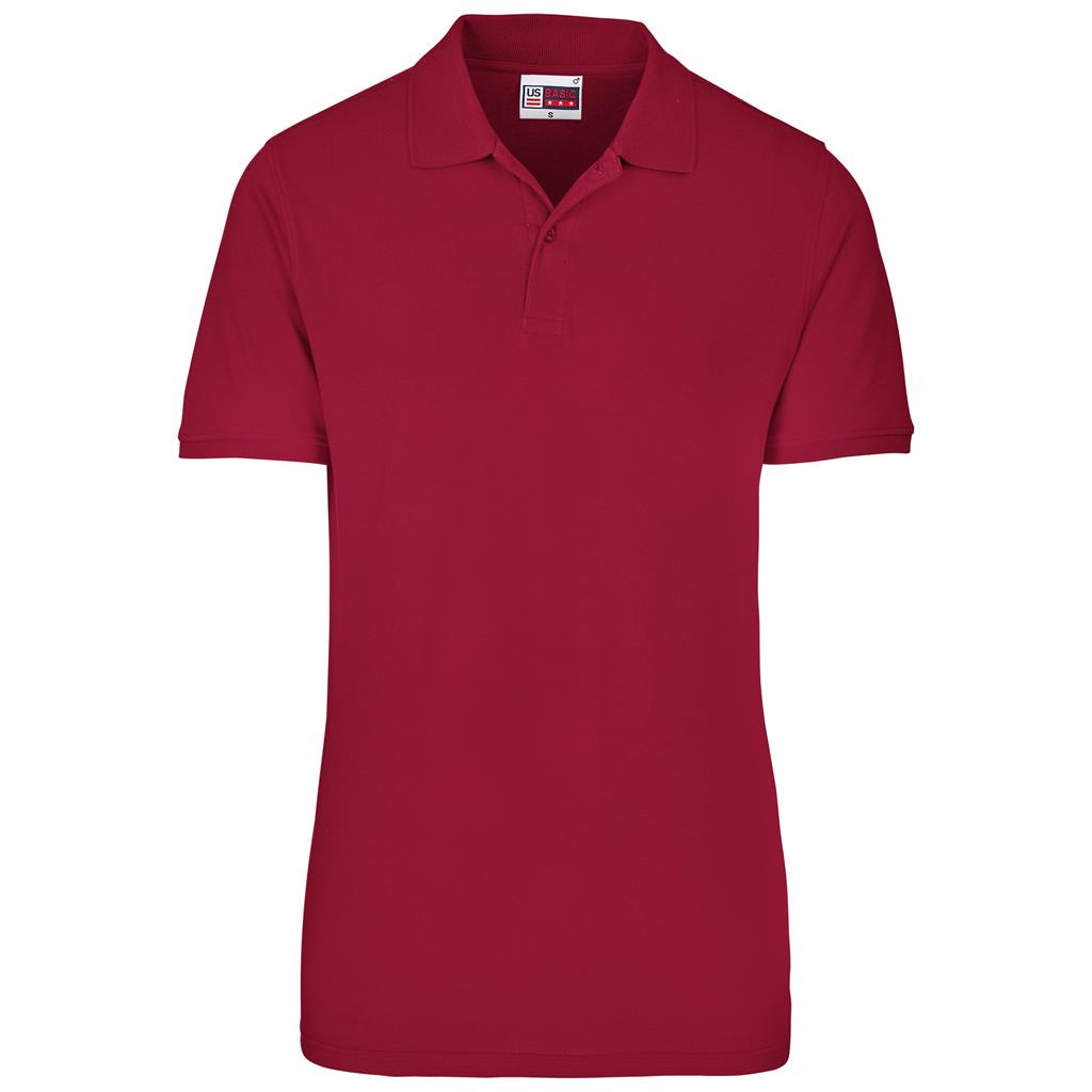 Mens Houston Stretch Golf Shirt - RED
