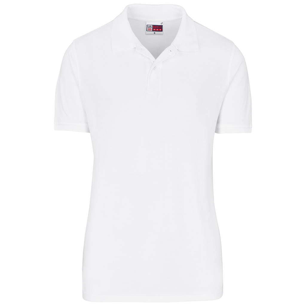 Mens Houston Stretch Golf Shirt - WHITE