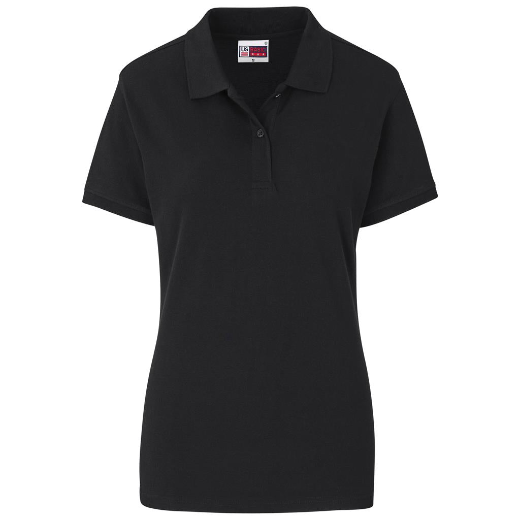 Ladies Houston Stretch Golf Shirt - BLACK