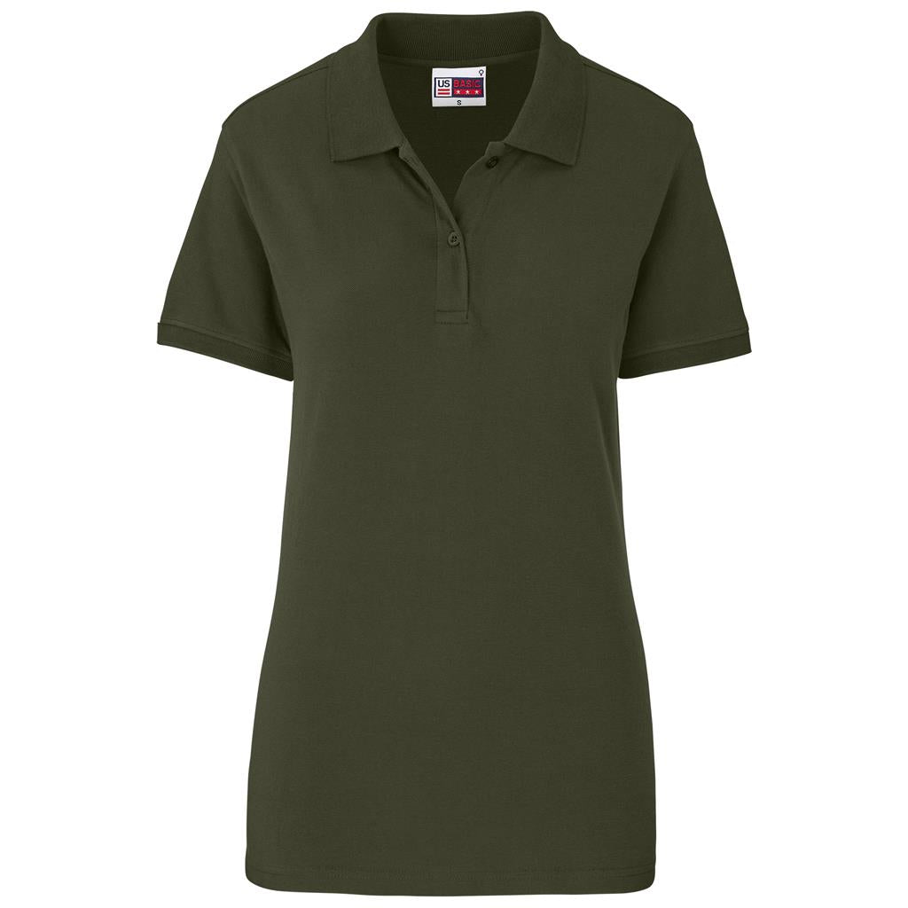 Ladies Houston Stretch Golf Shirt - OLIVE