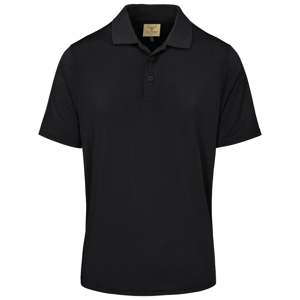 Mens Letaba Golf Shirt - BLACK
