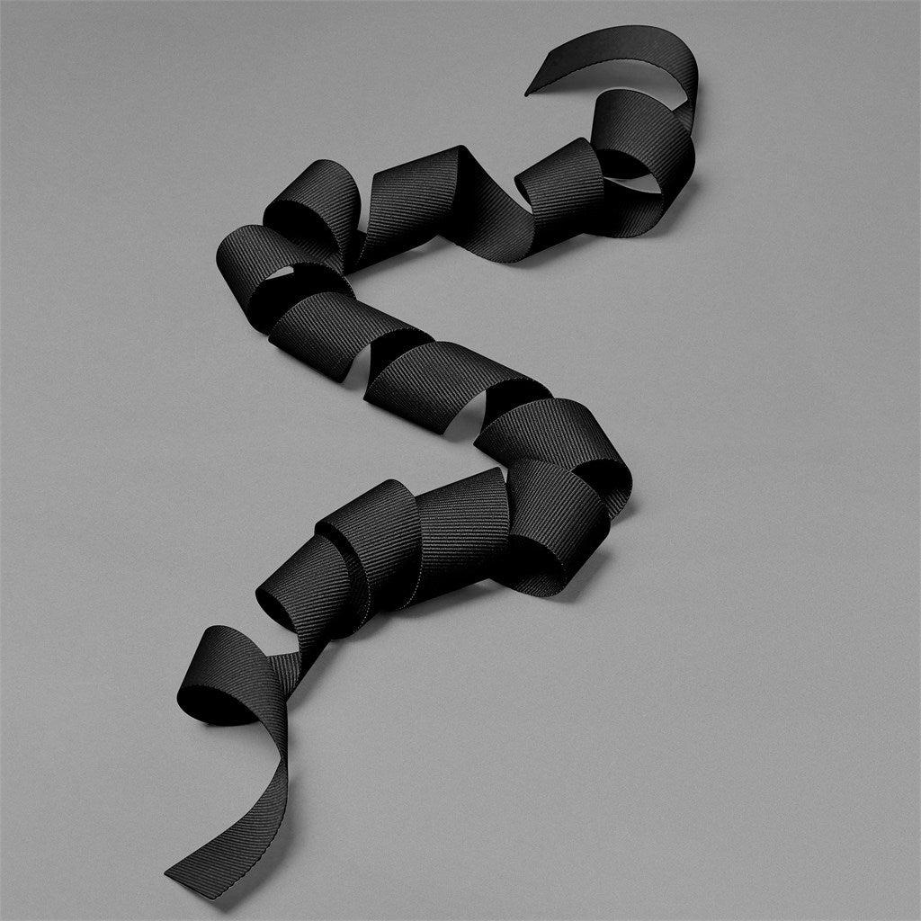 Petersham Ribbon (Unbranded) - 1.3m - BLACK