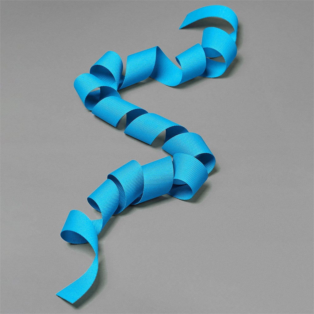 Petersham Ribbon (Unbranded) - 1.3m - CYAN