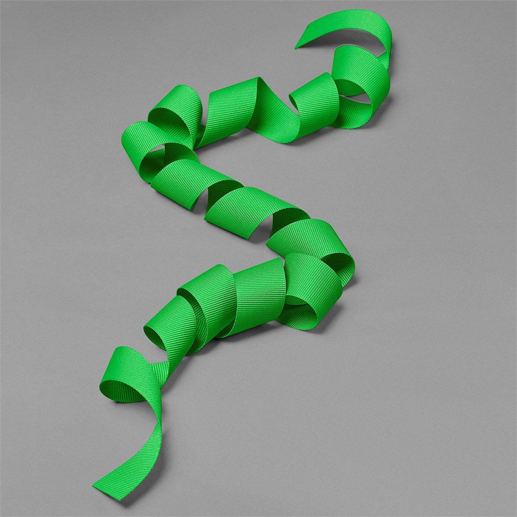 Petersham Ribbon (Unbranded) - 1.3m - GREEN