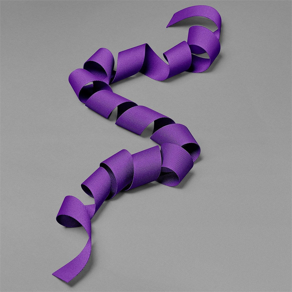 Petersham Ribbon (Unbranded) - 1.3m - PURPLE