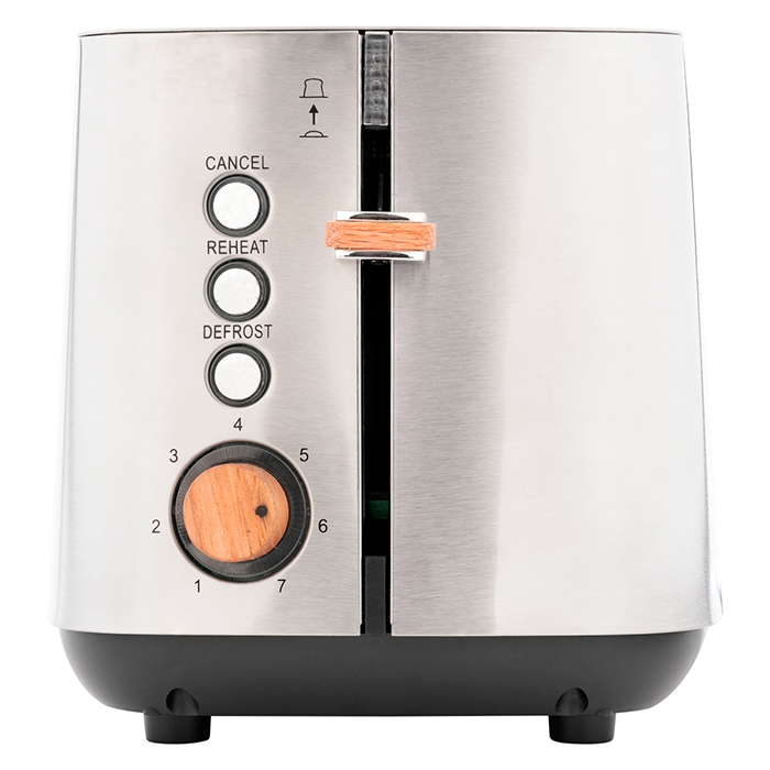 Boden Stark 2 Slice Toaster - Silver