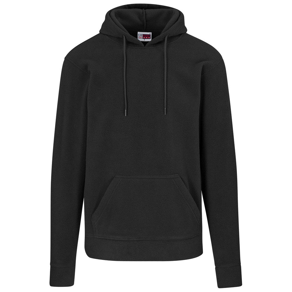 Mens Dawson Polar Fleece Hooded Sweater - BLACK