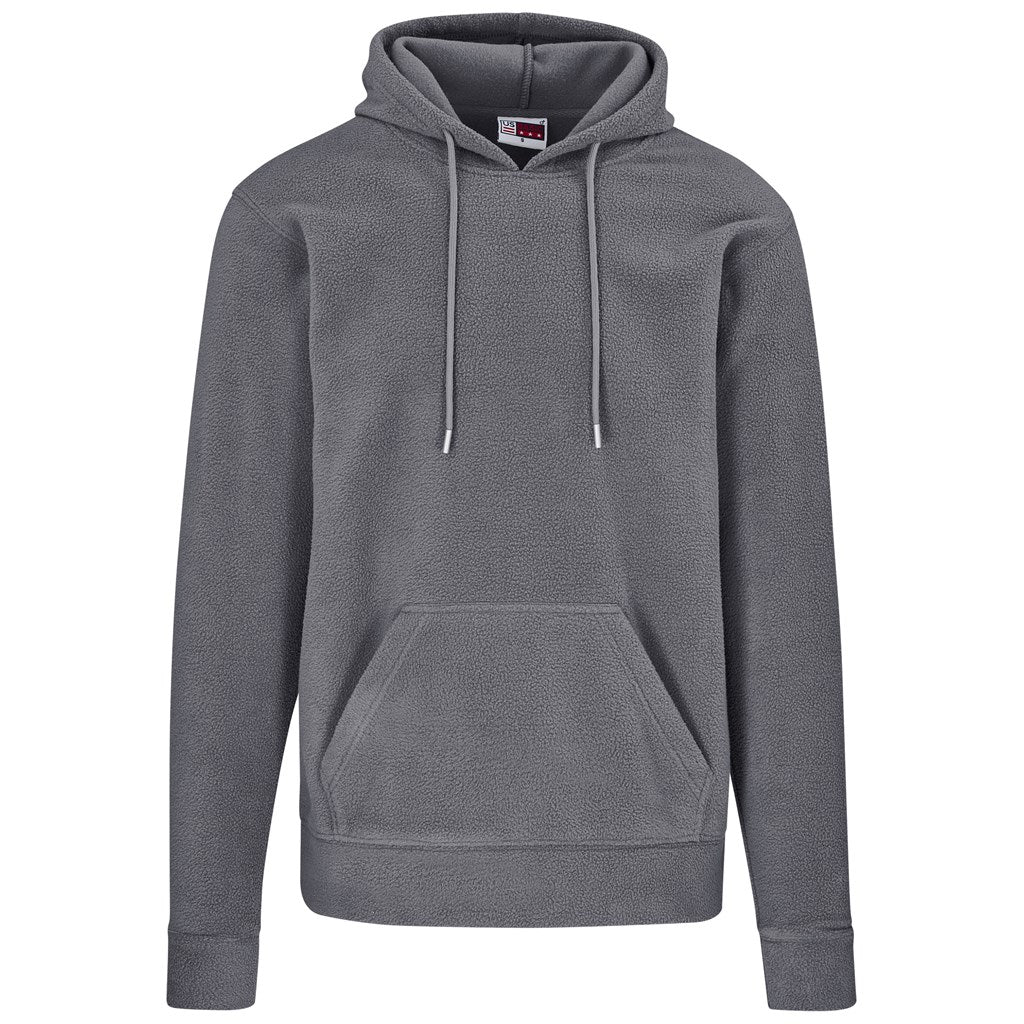 Mens Dawson Polar Fleece Hooded Sweater - CHARCOAL
