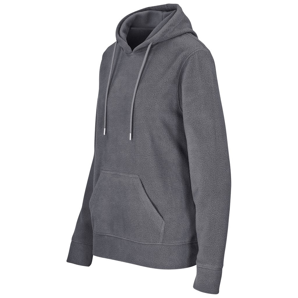 Ladies Dawson Polar Fleece Hooded Sweater - Charcoal