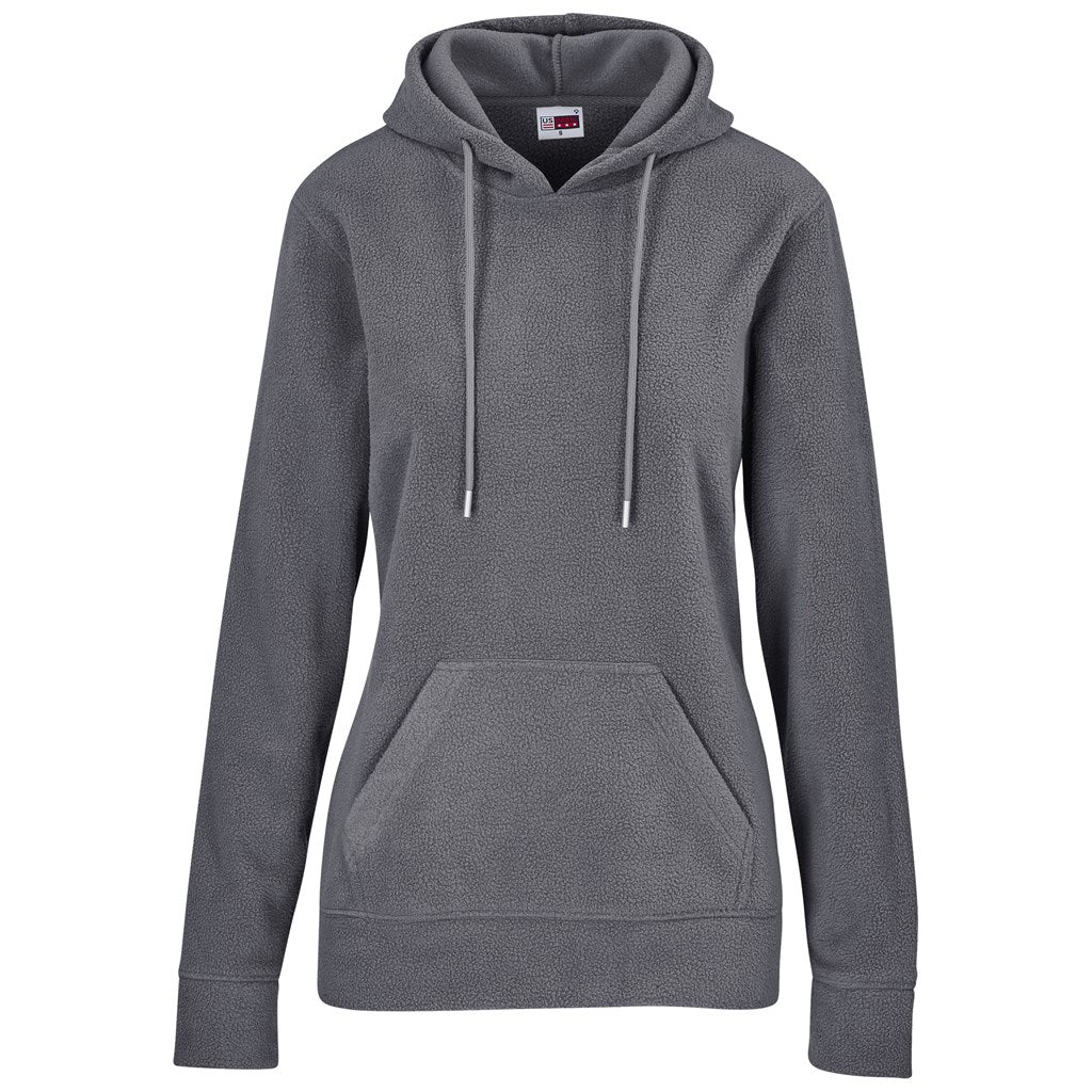 Ladies Dawson Polar Fleece Hooded Sweater - CHARCOAL