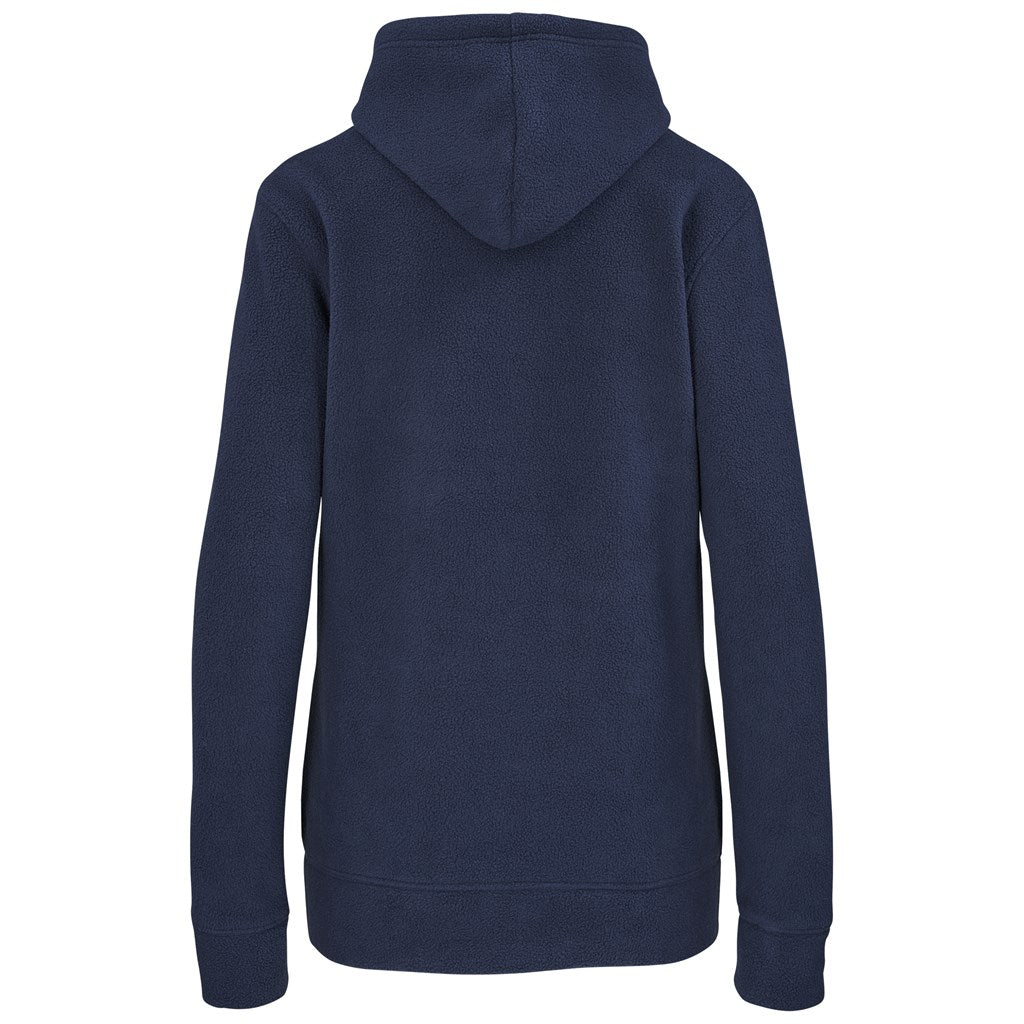 Ladies Dawson Polar Fleece Hooded Sweater - Navy