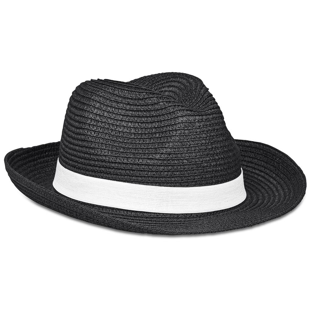 Bruno Fedora Hat - BLACK
