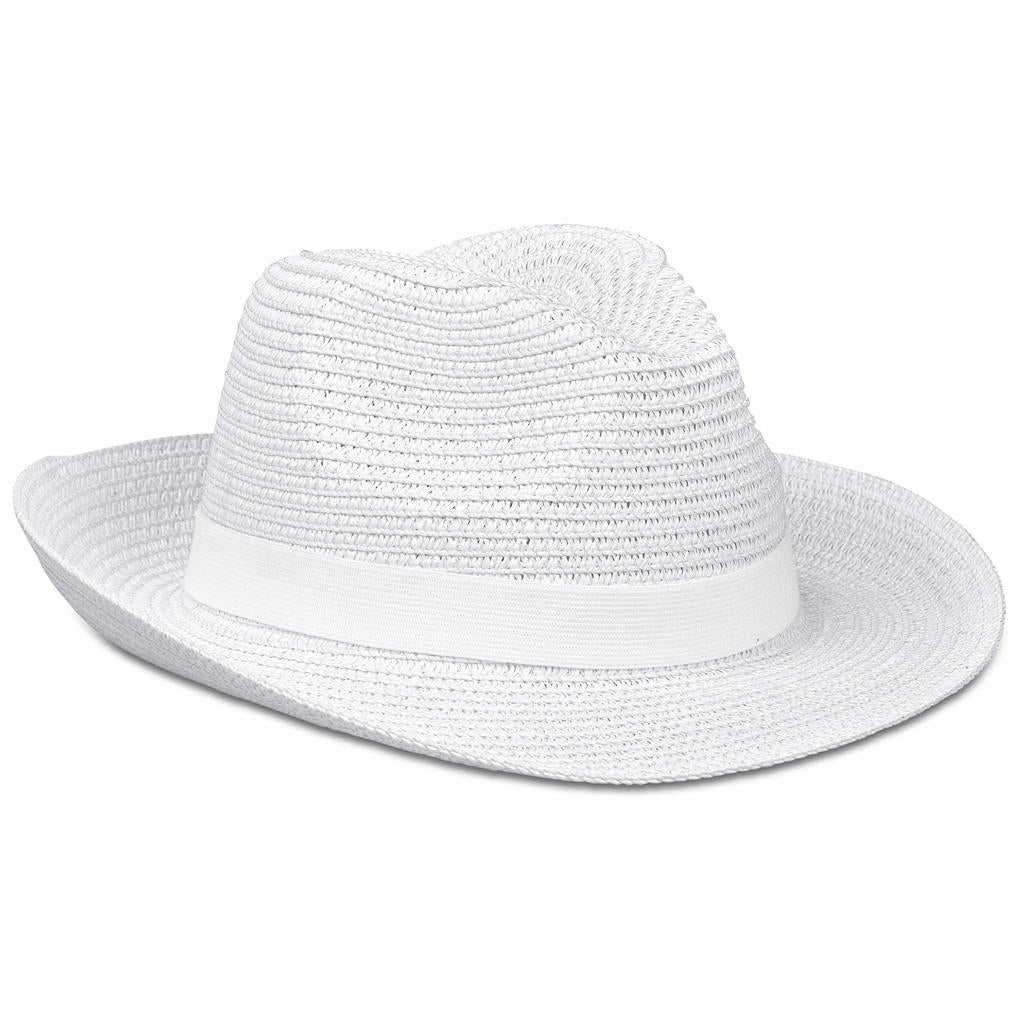 Bruno Fedora Hat - WHITE