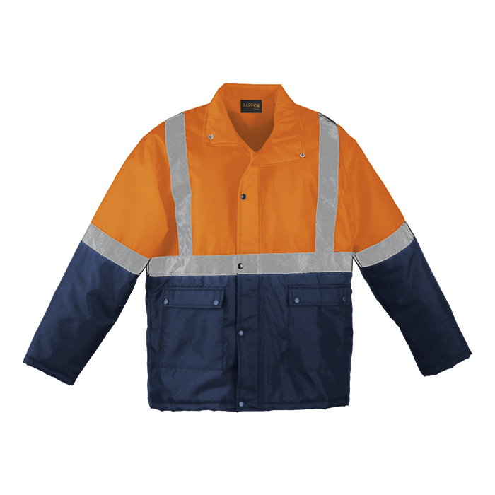 Venture Padded Jacket - Safety Orange/Navy