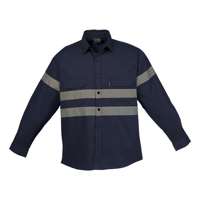 Shaft Safety Shirt Long Sleeve - Navy