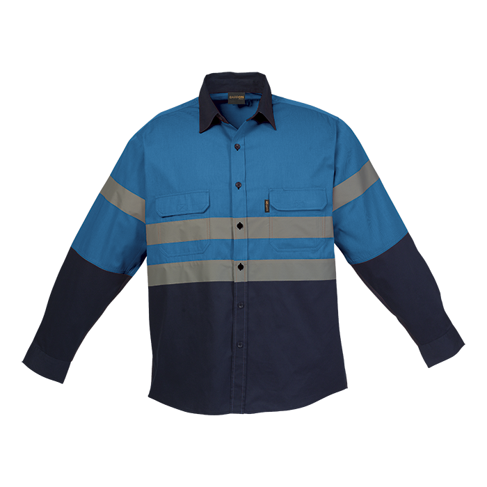 Shaft Safety Shirt Long Sleeve - Navy/Blue