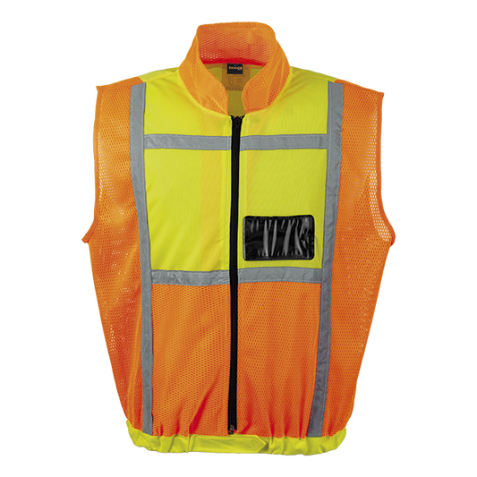 Contract Sleeveless Reflective Vest - Safety Yellow/Orange