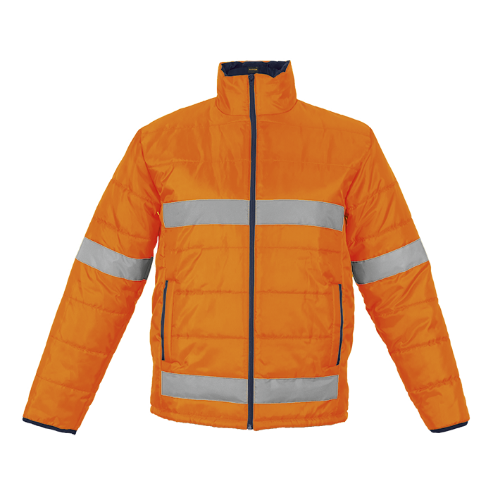 Henli Puffer Hi Vis Jacket - Orange