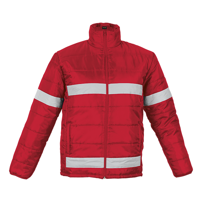 Henli Puffer Hi Vis Jacket - Red